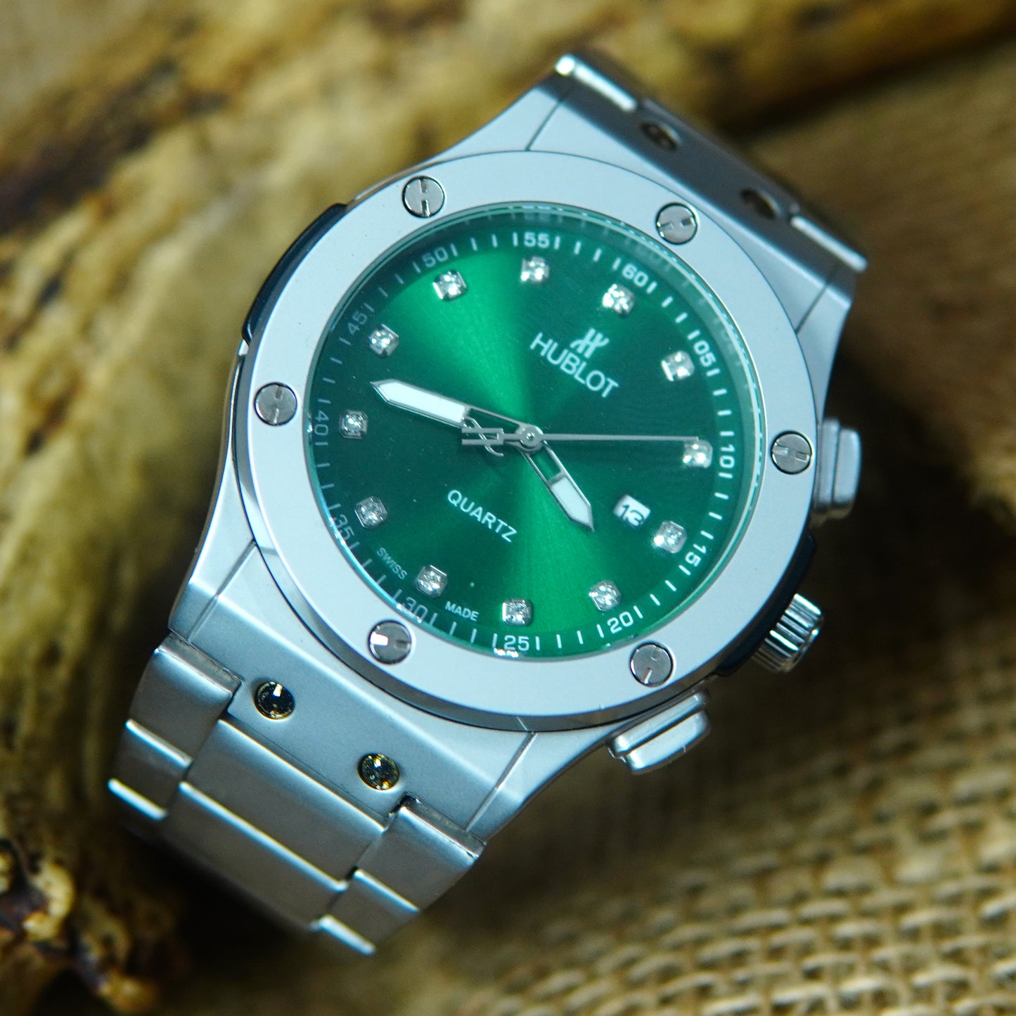 Hublot Classic Fusion Quartz Green Dial Watch M004